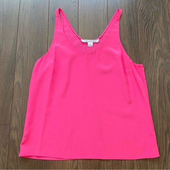 Bright pink Dianne vonfurstenberg silk blouse - Picture 10 of 10